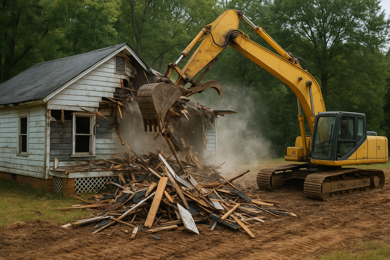 House Demolition in Lewisville NC